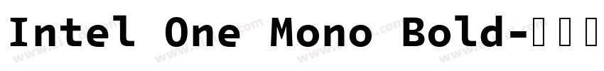 Intel One Mono Bold字体转换